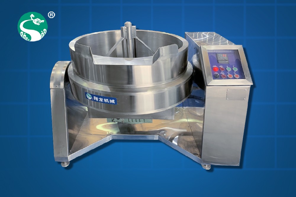 Tiltable under stirring pot for lotus paste ( Electricity heating)