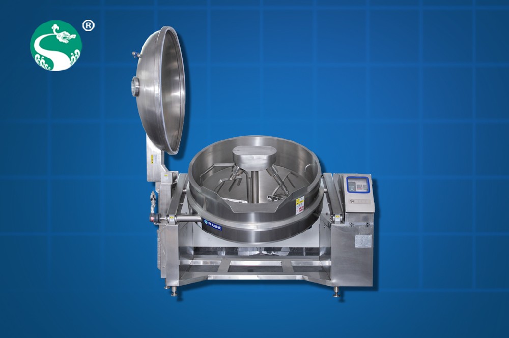 Automatic hydraulic tiltable vacuum cooking pot ( Steam)